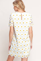 A woven lace mini shift dress - ID23231 - Little Jill & Co.