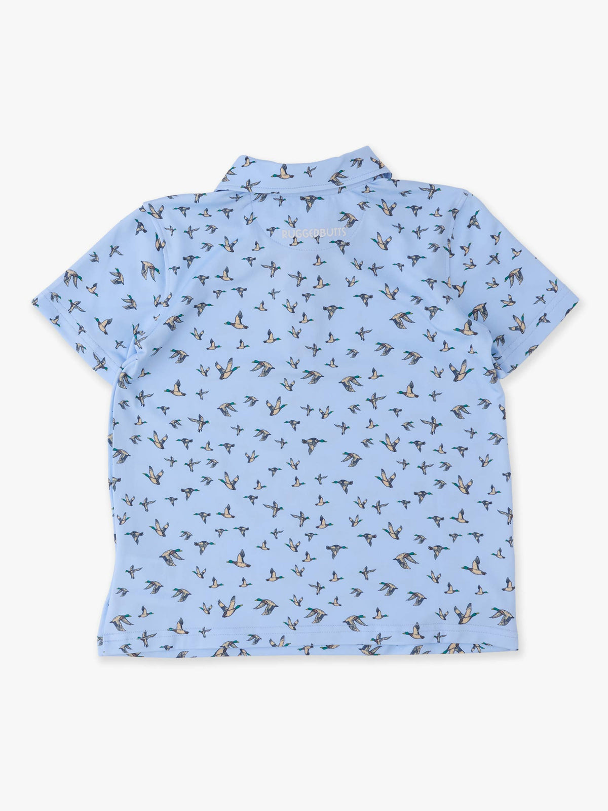 Boys Mallard Skies Knit Short Sleeve Performance Polo