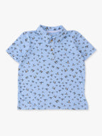 Boys Mallard Skies Knit Short Sleeve Performance Polo