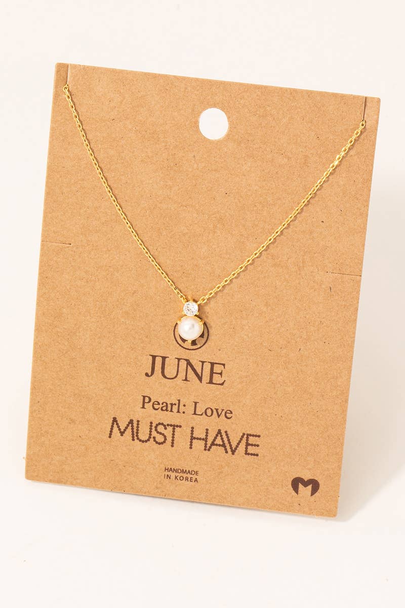 Birthstone Pendant Necklace