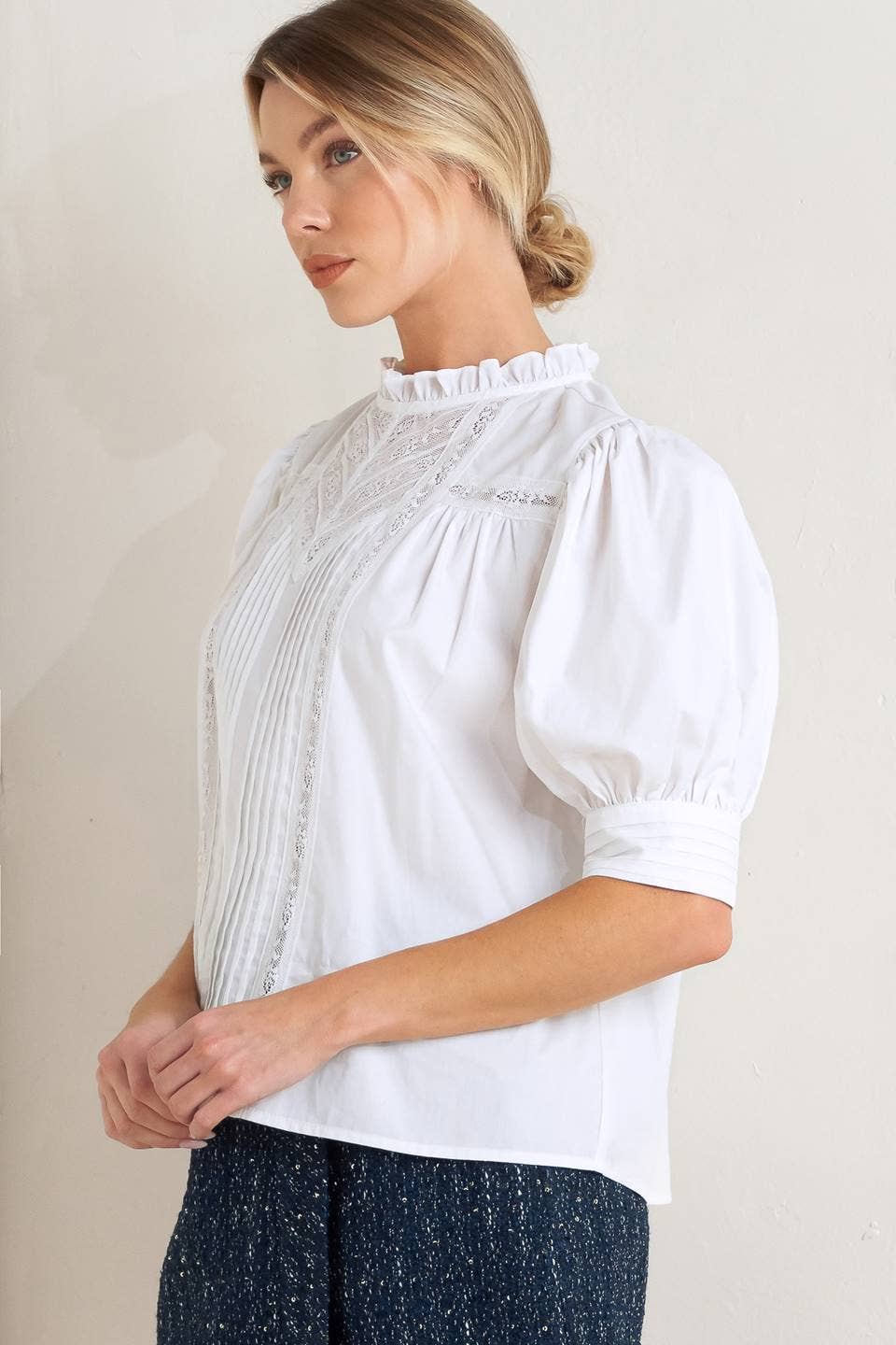 A solid woven top - FT1764