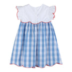 Red, White and Blue Flutter Dress