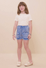Girls Garment Washed Cargo Patch Pocket Set