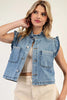 Deinim Ruffle Stitch Vest