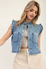 Deinim Ruffle Stitch Vest