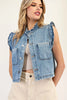 Deinim Ruffle Stitch Vest