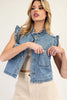 Deinim Ruffle Stitch Vest