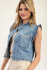 Deinim Ruffle Stitch Vest