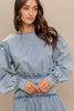 An acid washed denim top - IT13756 - Little Jill & Co.