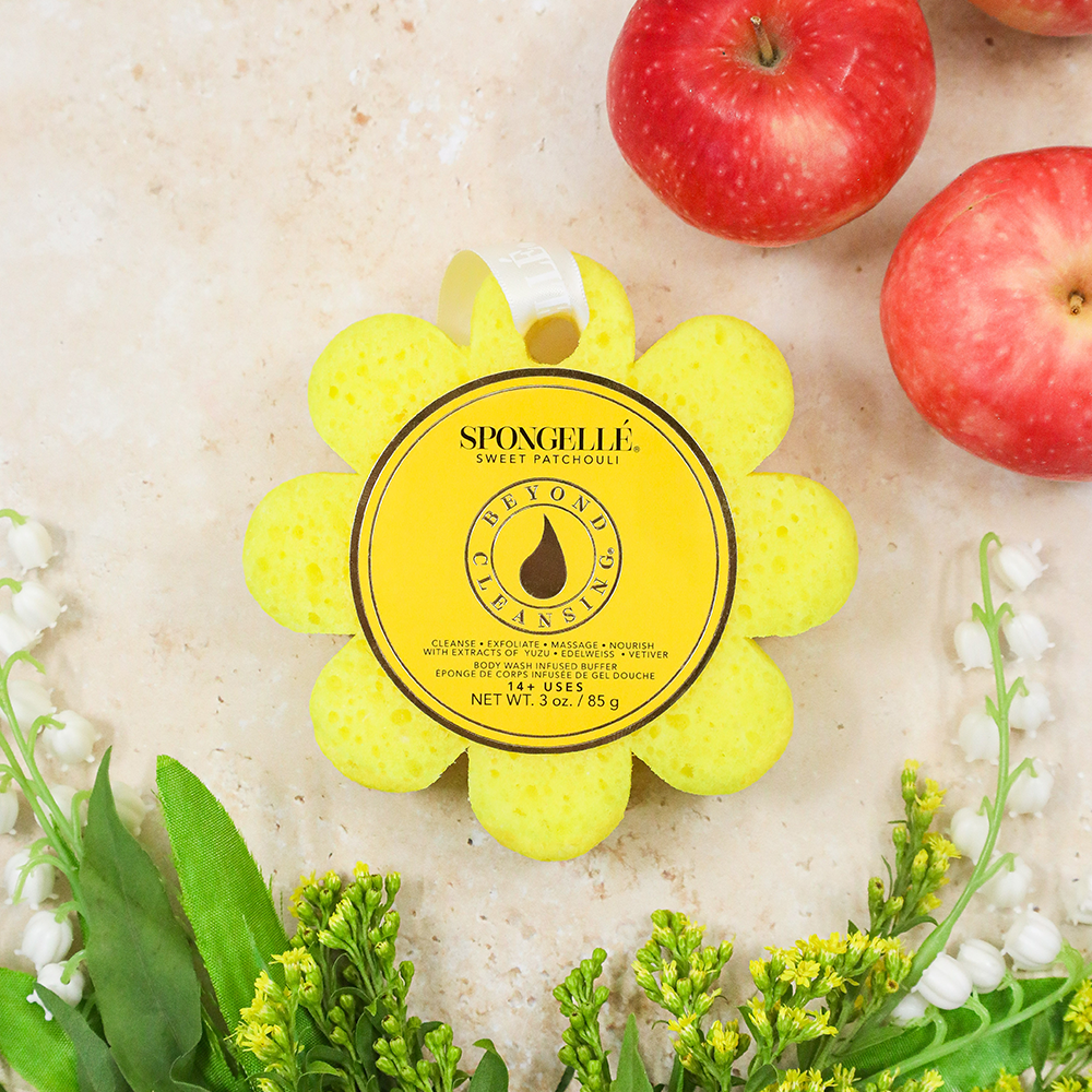 Sweet Patchouli Wild Flower  | Soap Sponge | Self-Care - Little Jill & Co.