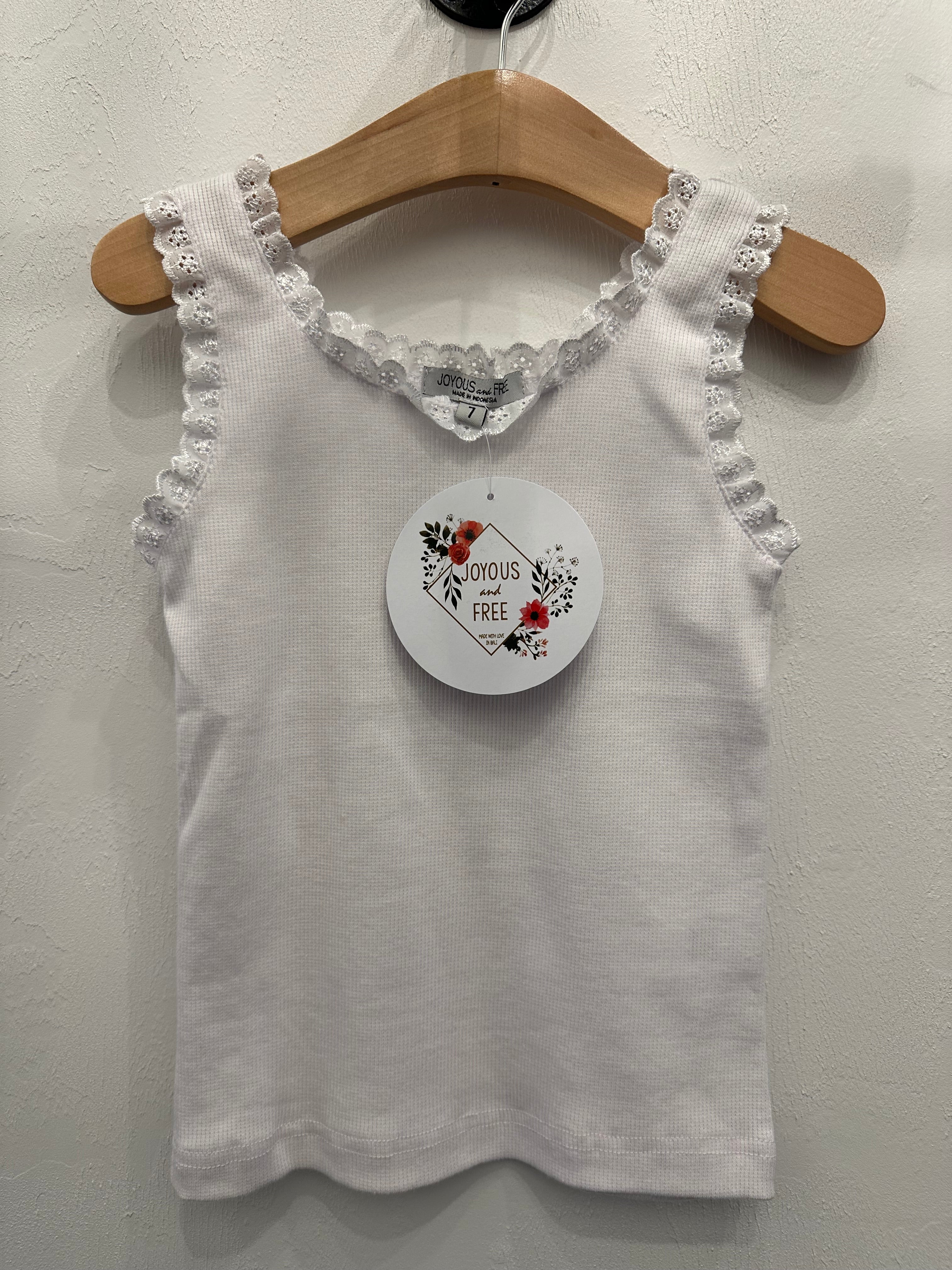 Lace Tank White