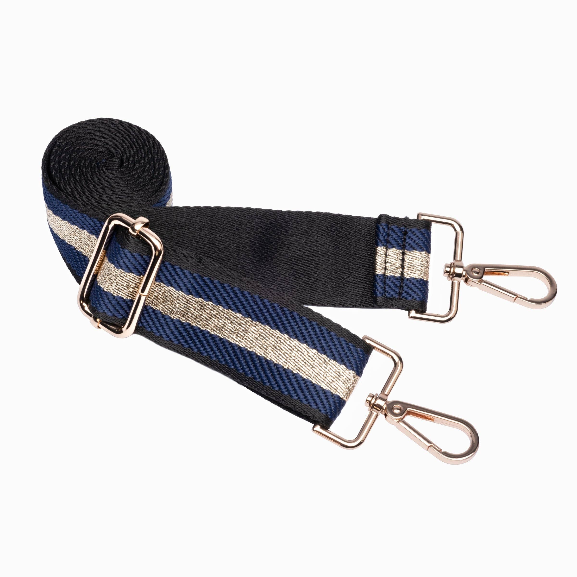 Navy Blue Matte HydroBag™ with Navy/Gold Strap