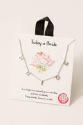 Gold Dipped Bride Charms Chain Necklace