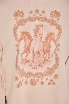 Western Horse Boho Top - Little Jill & Co.