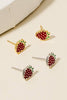 Gold Dipped Epoxy Strawberry Stud Earrings