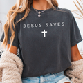 Jesus Saves Christian Graphic Shirt | Comfort Color