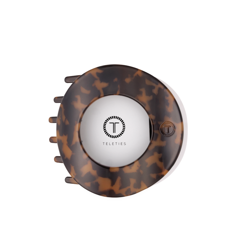 Tortoise | Large| Flat Circle Hair Clip