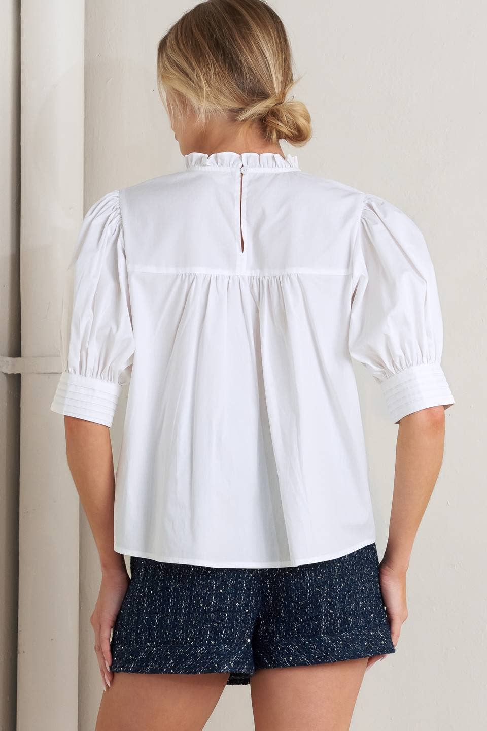 A solid woven top - FT1764