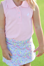 Sleeveless Anna Price Polo Pier Party Pink - Little Jill & Co.