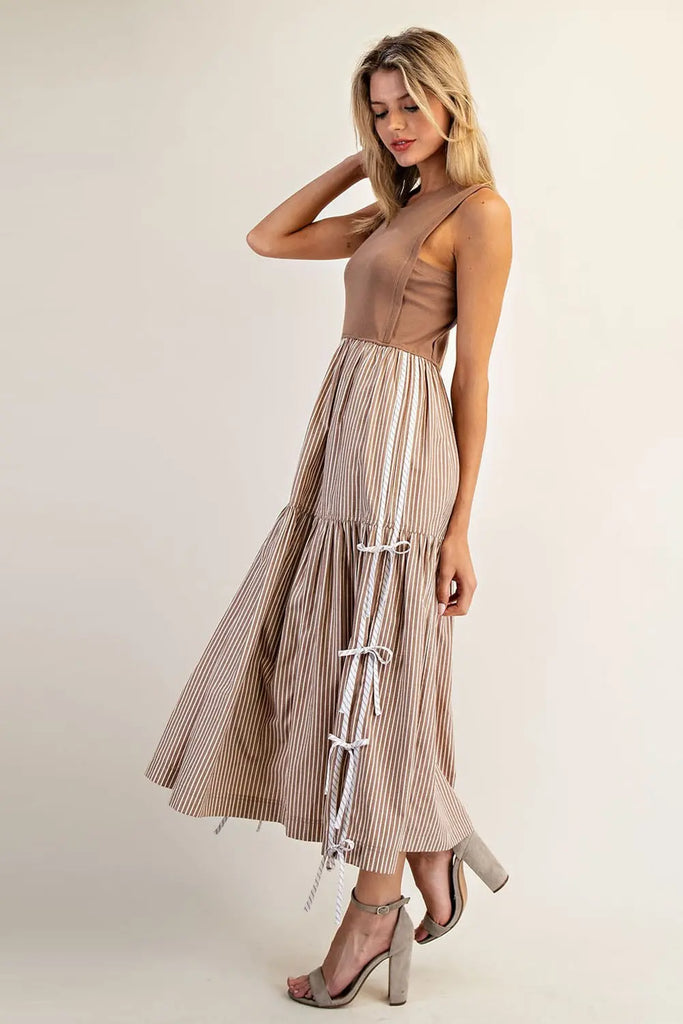 Coco Striped Midi Dress