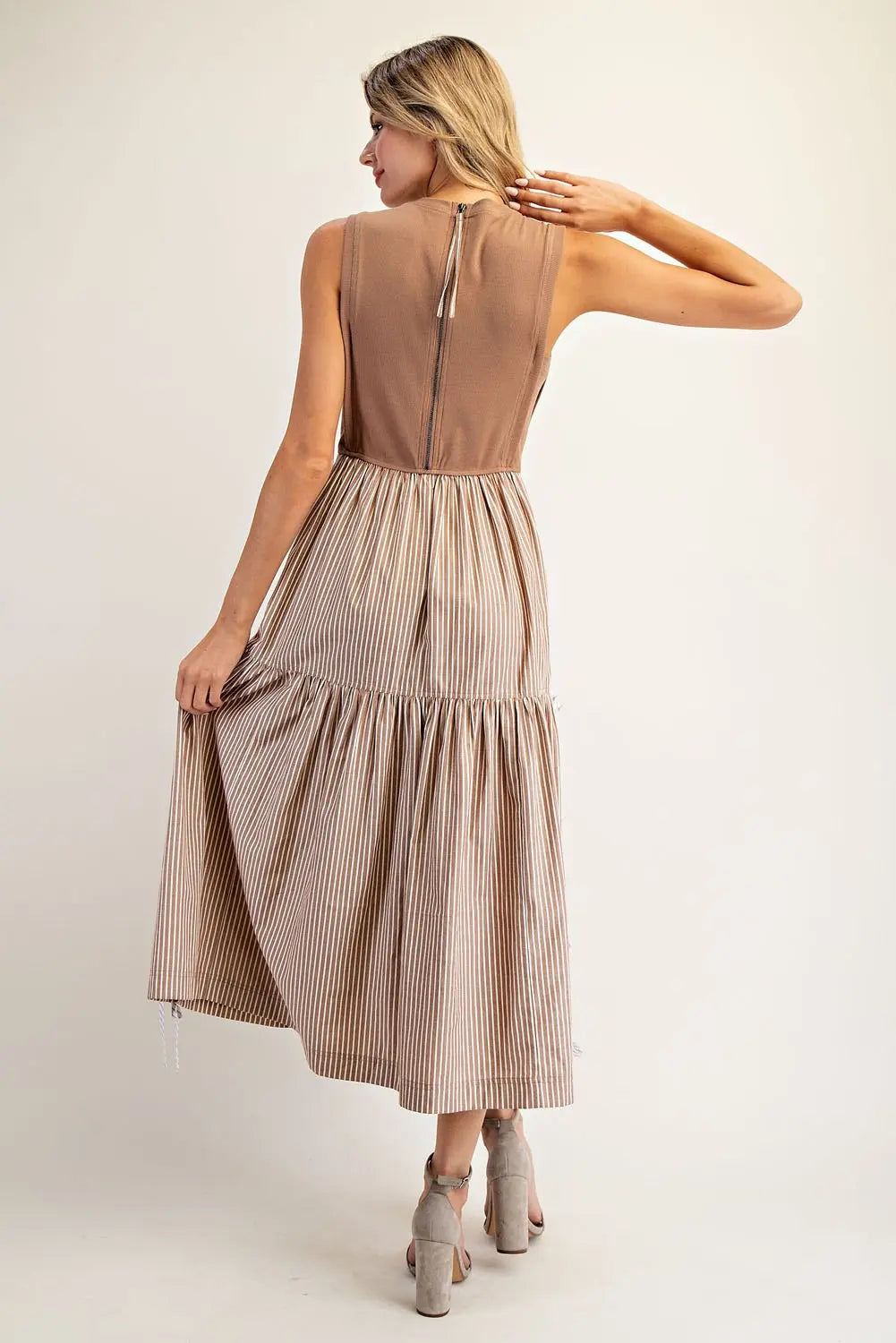 Coco Striped Midi Dress