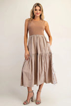 Coco Striped Midi Dress