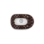 Flat Round Hair Clip | Small | Truly Taupe Quilted