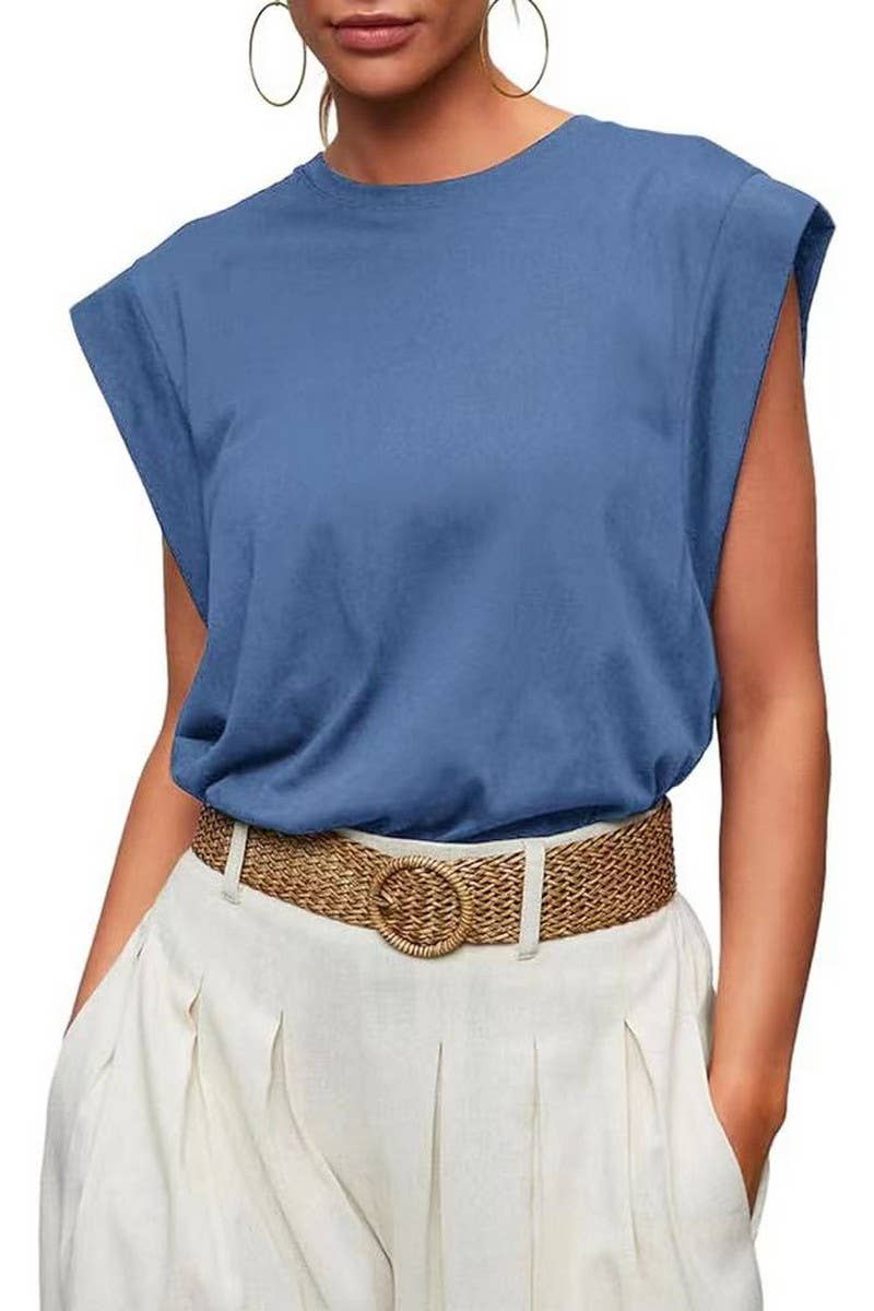 ROUND NECK LOOSE SHORT SLEEVE - Little Jill & Co.