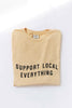 SUPPORT LOCAL EVERYTHING Mineral Washed Graphic Top