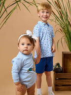Boys Mallard Skies Knit Short Sleeve Performance Polo