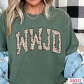 WWJD Camo Christian Graphic Shirt | Comfort Color 