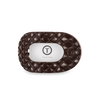 Flat Round Hair Clip | Medium | Truly Taupe Quilted