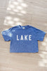 LAKE Cropped Mineral Graphic Top