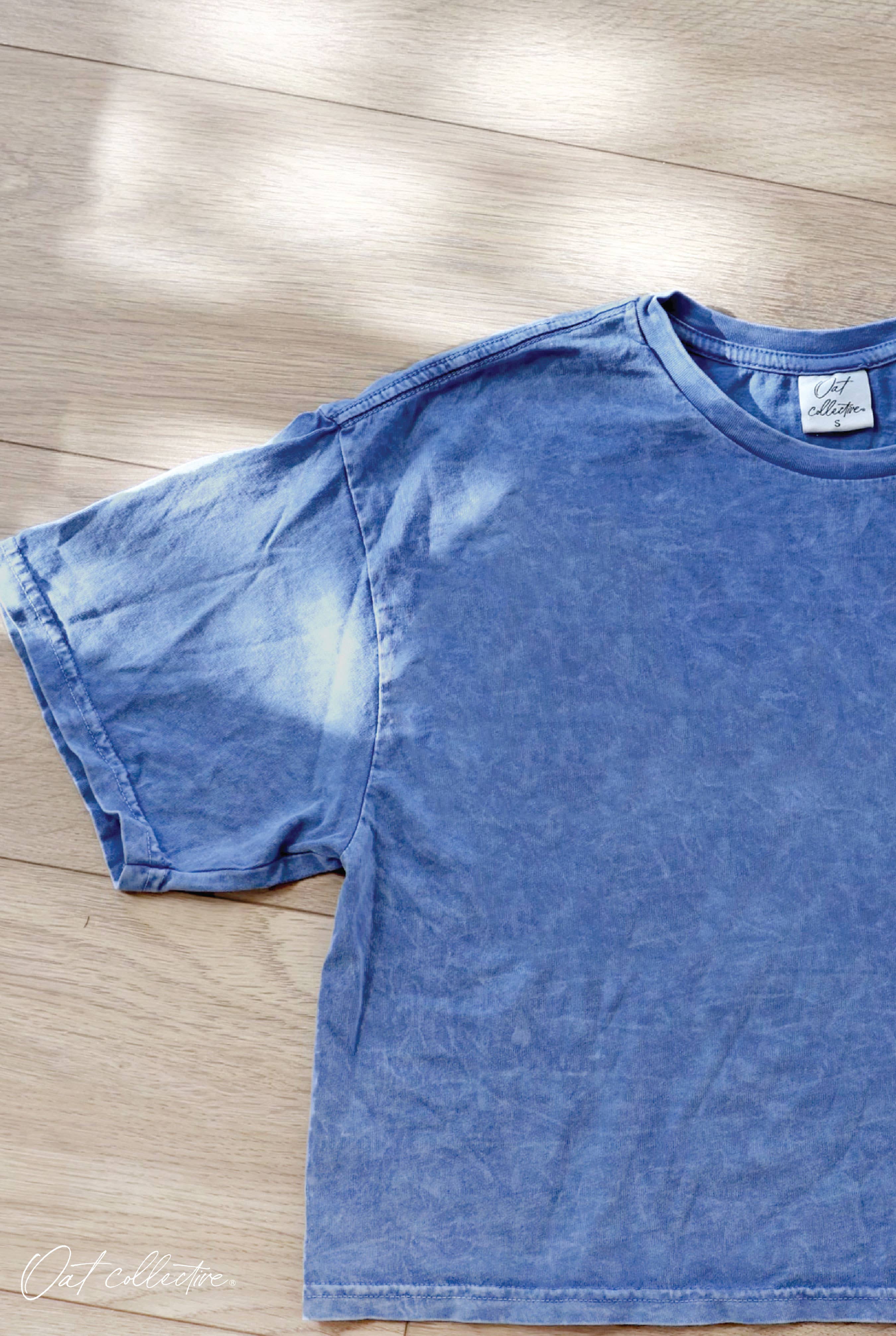 LAKE Cropped Mineral Graphic Top