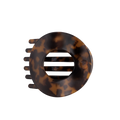 Tortoise | Large| Flat Circle Hair Clip