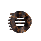 Tortoise | Large| Flat Circle Hair Clip