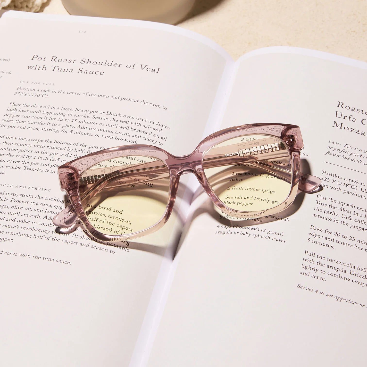 Ava Light Pink Crystal Blue Light Readers