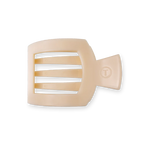 Almond Beige Flat Sq Clip Med
