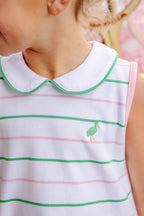 Sleeveless Maude's Peter Pan Collar Dress Tradd Stripe - Little Jill & Co.