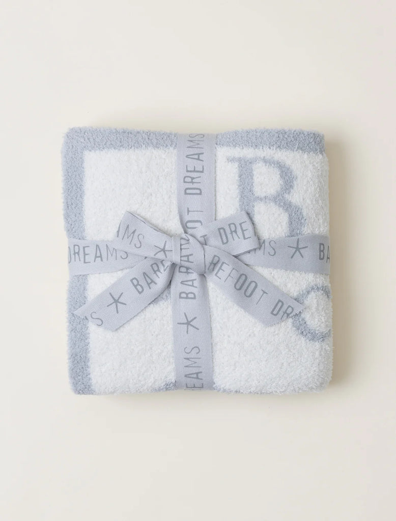 Barefoot Dreams ABC Blanket Ocean/Cream
