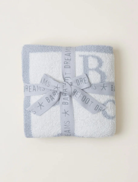 Barefoot Dreams ABC Blanket Ocean/Cream