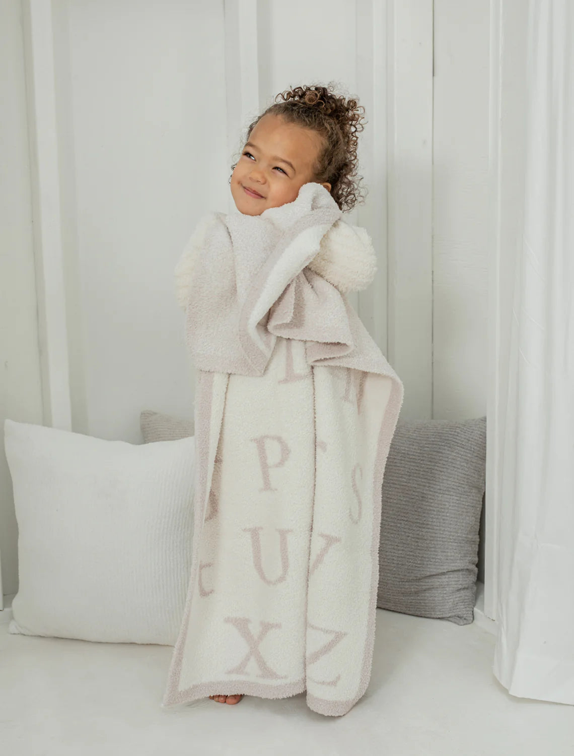 Barefoot Dreams ABC Blanket Stone Cream