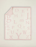 Barefoot Dreams ABC Blanket Dusty Rose/Cream