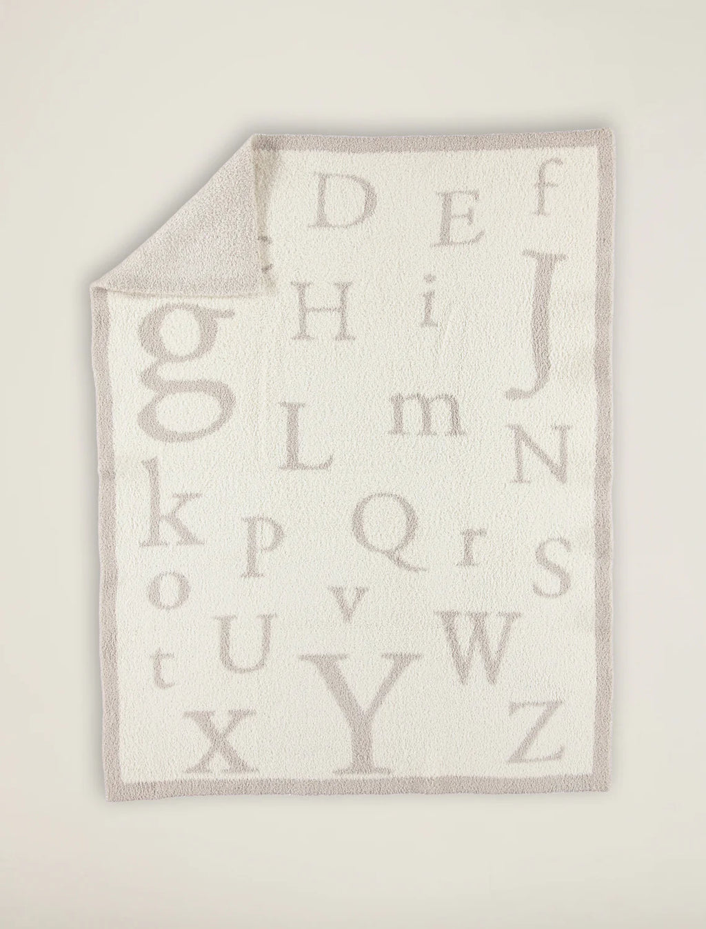 Barefoot Dreams ABC Blanket Stone Cream