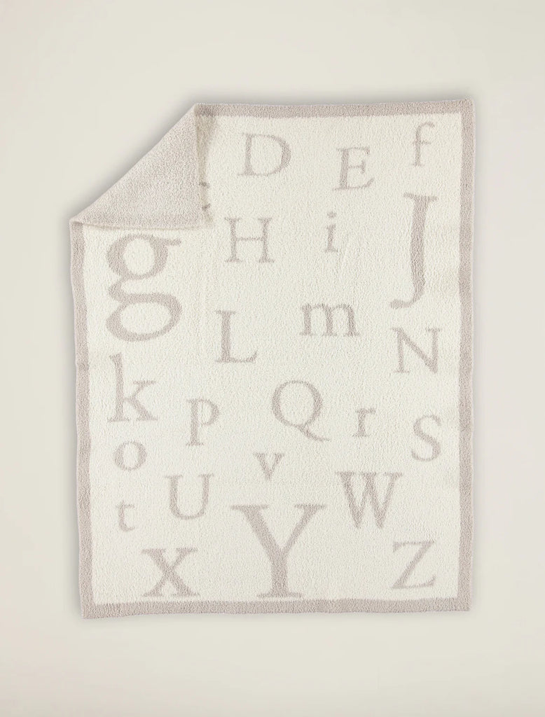Barefoot Dreams ABC Blanket Stone Cream