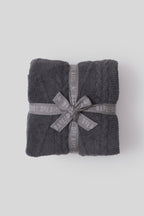 CozyChic® Fisherman Cable Throw Dark Moss