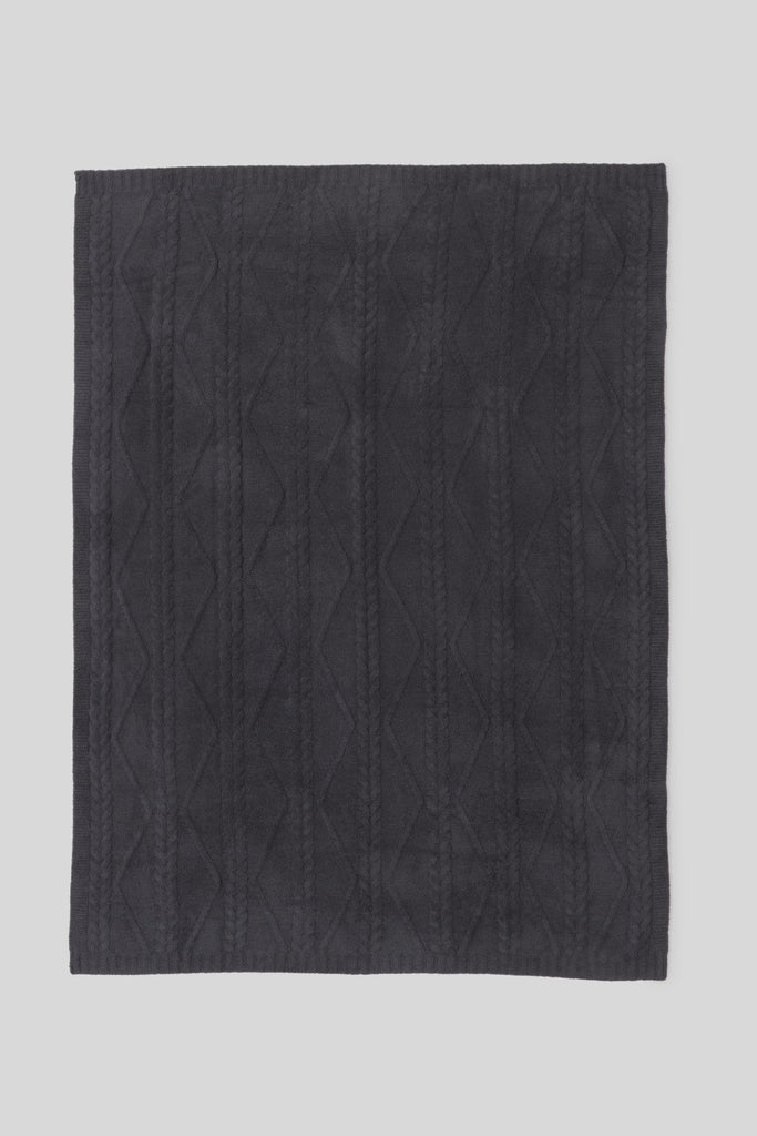 CozyChic® Fisherman Cable Throw Dark Moss