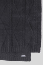 CozyChic® Fisherman Cable Throw Dark Moss