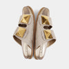 Gold Woven Bernarda Slide