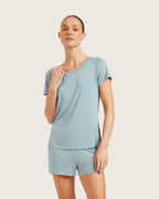 Goodnight Sleep Tee Mineral Blue